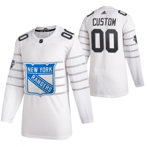 New York Rangers Trikot #00 Benutzerdefinierte Weiß 2020 NHL All Star